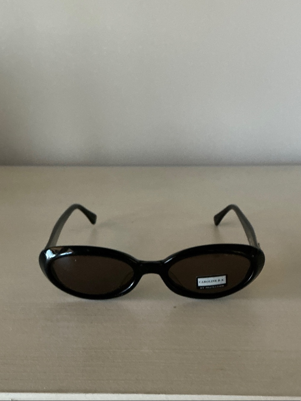 Authentic, Caroline B. K. Black Oval Women's Sunglasses